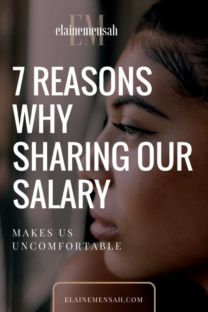 7 reasons why sharing our salary makes us uncomfortable